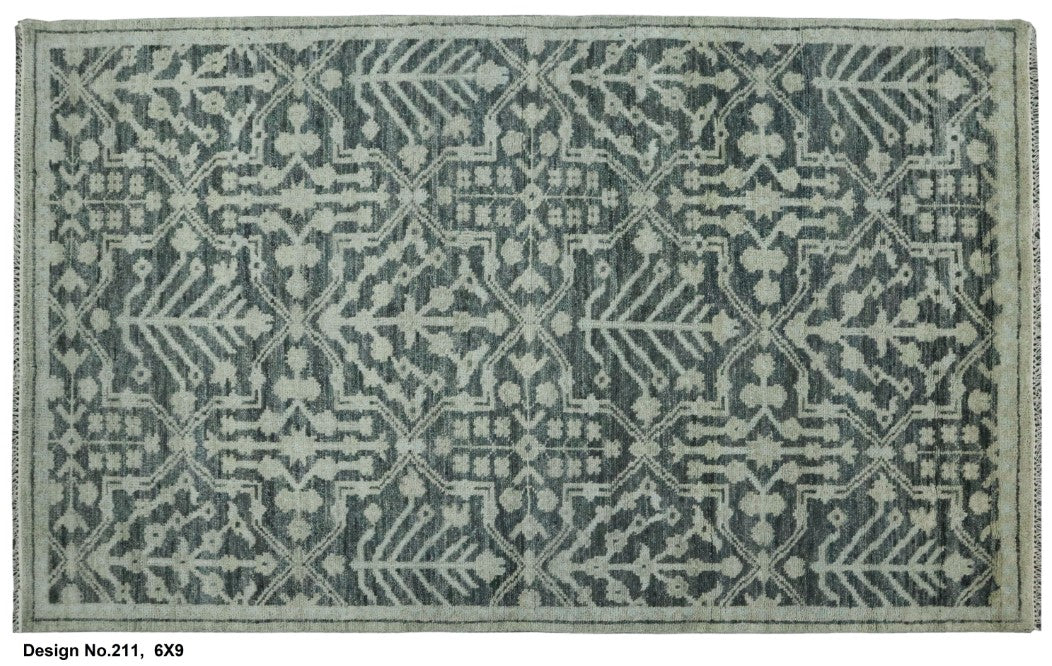 Hand knotted Indian Modern Rug 6'0" x 9'0"